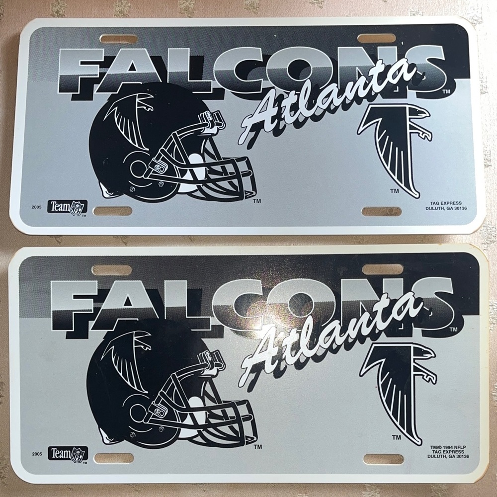 Atlanta Falcons NFL 1994 Vintage Booster / License Plate